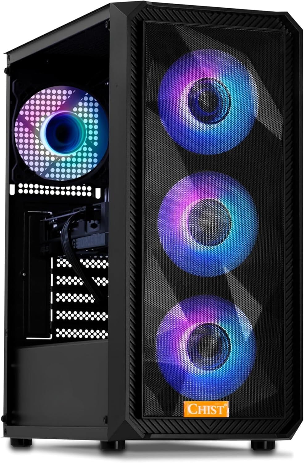 CHIST Gaming PC, 9th Gen Core i5-9400 6 Core 6Threats, 32GB RAM, 1TB NVMe SSD, GeForce RX 580 8GB GDDR5, Wi-Fi,Bluetooth