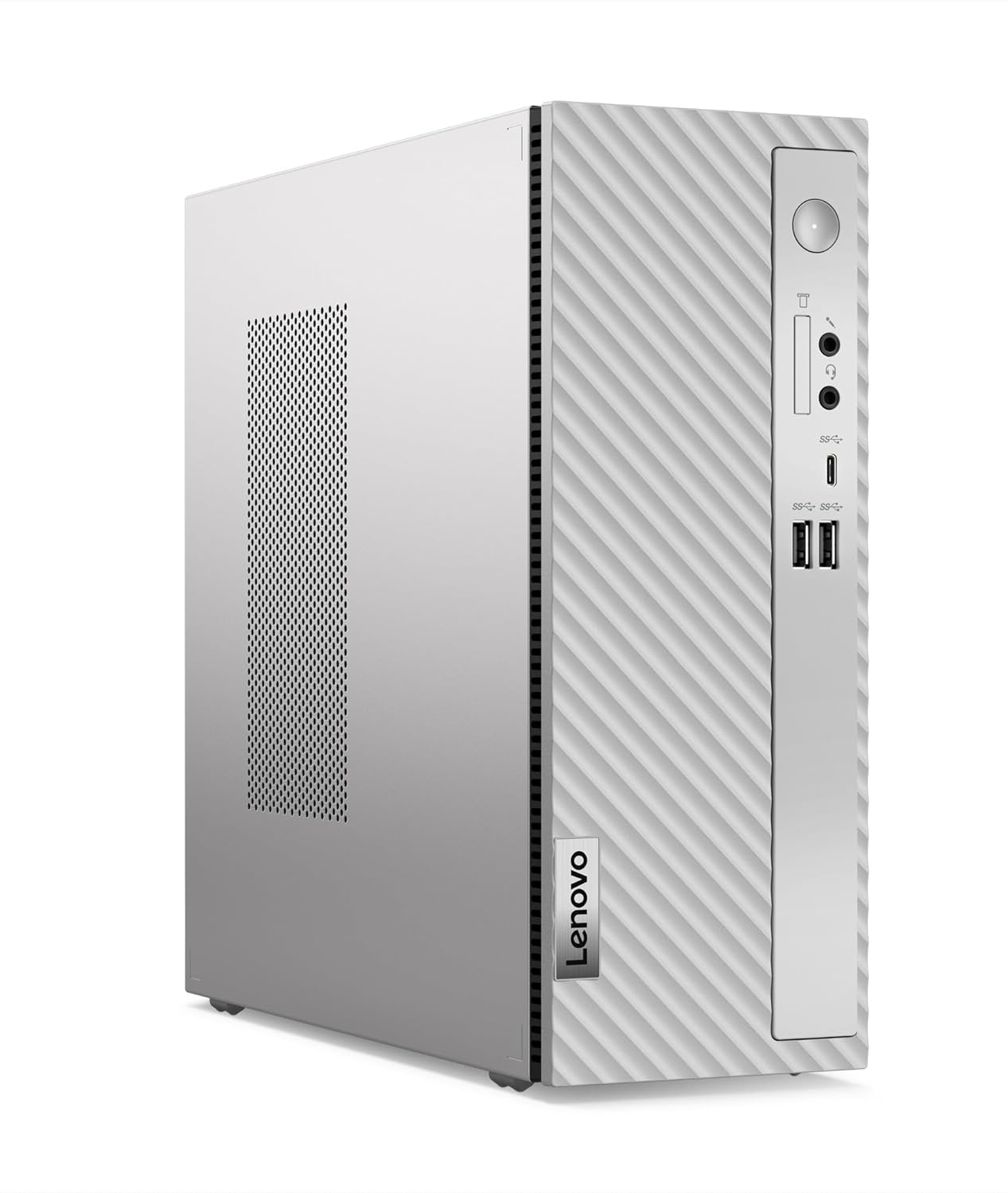Lenovo IdeaCentre 3 Desktop (13th Gen Intel Core i3 13100/8GB/512GB SSD/Interated UHD Graphics 730/Win 11/Office 2021/WiFi 6/Bluetooth 5.1/USB Calliope Keyboard & Mouse/Cloud Grey), 90VT00BWIN