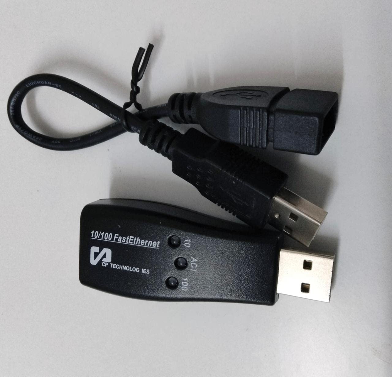 The Black Store USB LAN Adapter Cable Ethernet Adapter USB to RJ45 LAN Wired Adapter Compatible for McBook, Chromebook, Windows, Mc,OS,Surface, Linux