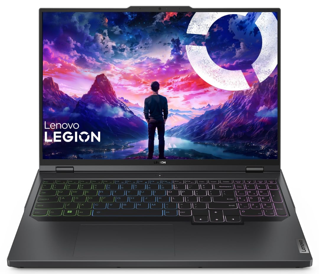 Lenovo Legion Pro 5 AMD Ryzen 9 7945HX 16" (40.64cm) WQXGA-IPS 240Hz 500Nits Gaming Laptop (32GB/1TB SSD/Win 11/Office 2021/NVIDIA RTX 4070 8GB/Alexa/3 Month Game Pass/Onyx Grey/2.5Kg), 82WM00FFIN