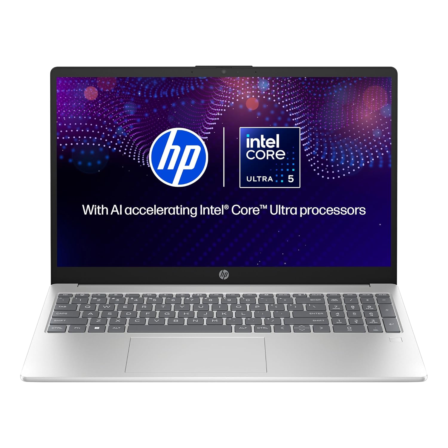 HP 15 AI Laptop, Intel Core Ultra 5 125H, 12 Tops, 8GB DDR5, 512GB SSD (Win11, Office21, Grey, 1.65 kg) Anti-Glare,15.6-inch(39.6cm) FHD Laptop, Intel Arc Graphics, Backlit KB, FHD Camera, fd1098TU