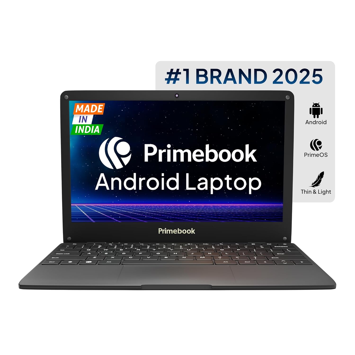 S WiFi, 2025(New) Android Based MediaTek MT8183 - (PrimeOS) Thin and Light Laptop (11.6 Inch, 1.065 Kg, Type C) (4GB/128GB eMMC Storage)