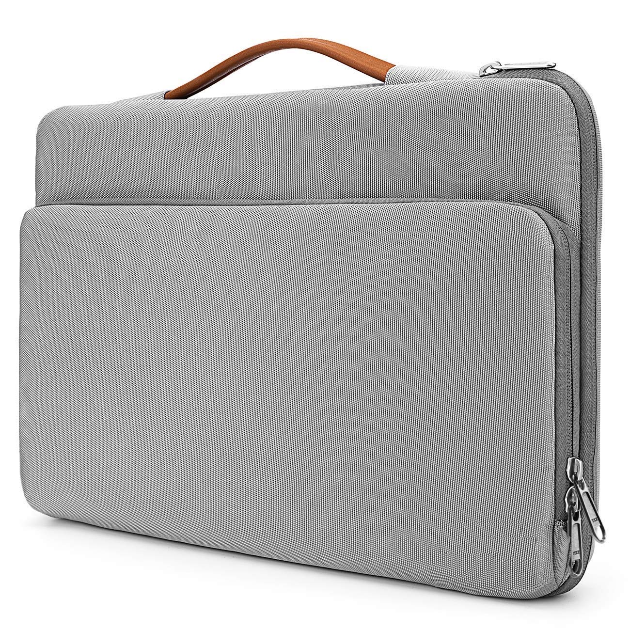MOCA Polyurethane & Leather Compatible 13.3" MacBook Laptop Bag Sleeve for 13 13.3" Apple MacBook Air Pro Retina 13 13.3" a1466 a1369 a1502 MacBook 13.3 inch Sleeve Bag Cover (13.3 inch Laptops, Grey)