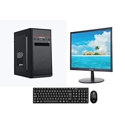 Fusionit Assembled Core i5 Desktop PC | 16GB DDR4 RAM, 1TB HDD + 256GB SSD, Windows 10 Pro | 22" Full HD Screen, WiFi & Bluetooth, MS Office | Powerful & Fast Computer for Home & Office (Multicolor)