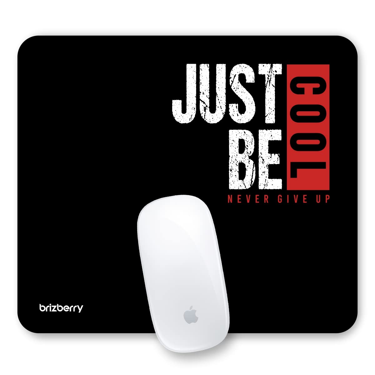 ARTBRIZ Brizberry Just be Cool Mouse Pad, Optimised for Speed and Precision, Premium Anti Skid Rubber Base, for Office Desktop Laptop PC Mac, 240mm x 210mm x 3mm (108S - Pack of 1)