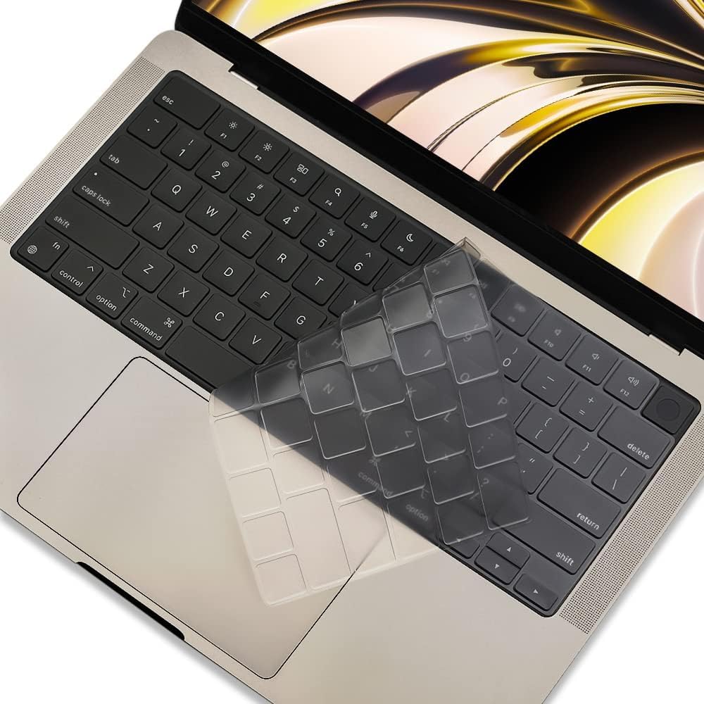 OJOS Keyboard Cover Skin for 2025-2021 MacBook Air & Pro/Max with (M4/M3/M2/M1) 15.3" 13.6" 14.2" 16.2 inches A3241 A3240 A3112 A3185 A3401 A3186 A3403 A2941 A2681 A3114 A3113 A2442 Protector