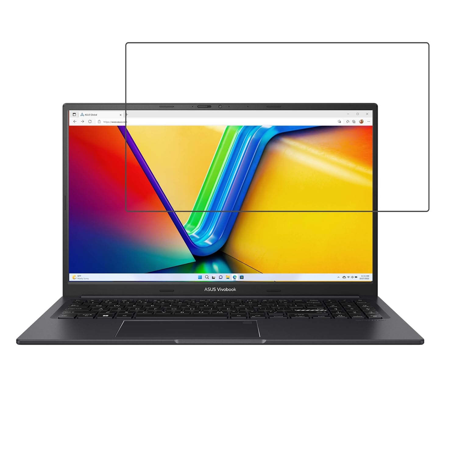 DVTECH 9H Crystal Clear unbreakable laptop Screen protector for ASUS Vivobook 16 (X1605) (16 inch) (Not a Tempered glass)