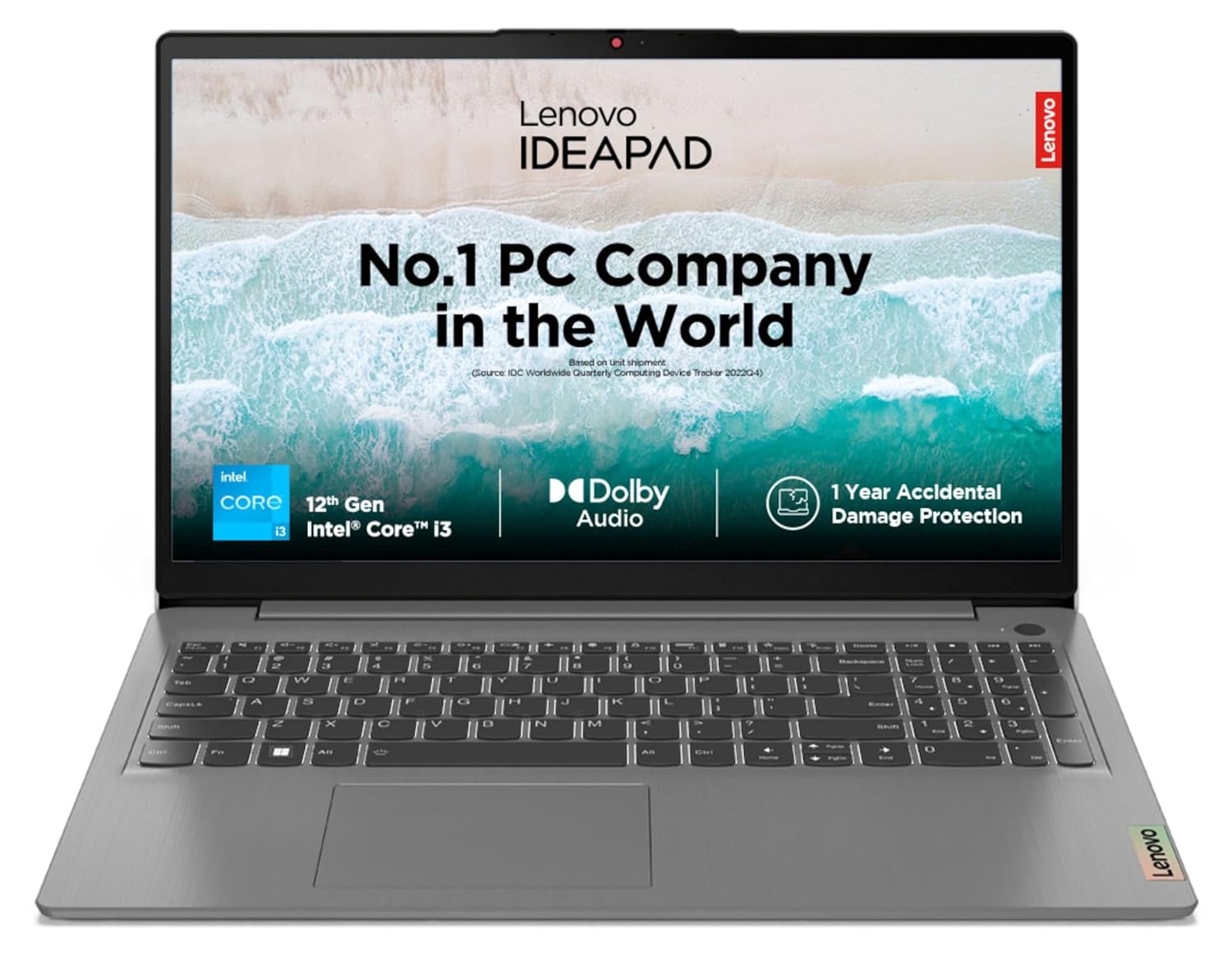 Lenovo IdeaPad Slim 3 12th Gen Intel Core i3-1215U 14 Inch (35.5cm) FHD Thin & Light Laptop (8GB/512GB SSD/Windows 11/Office 2021/3months Game Pass/Arctic Grey/1.43Kg), 82RJ00FGIN