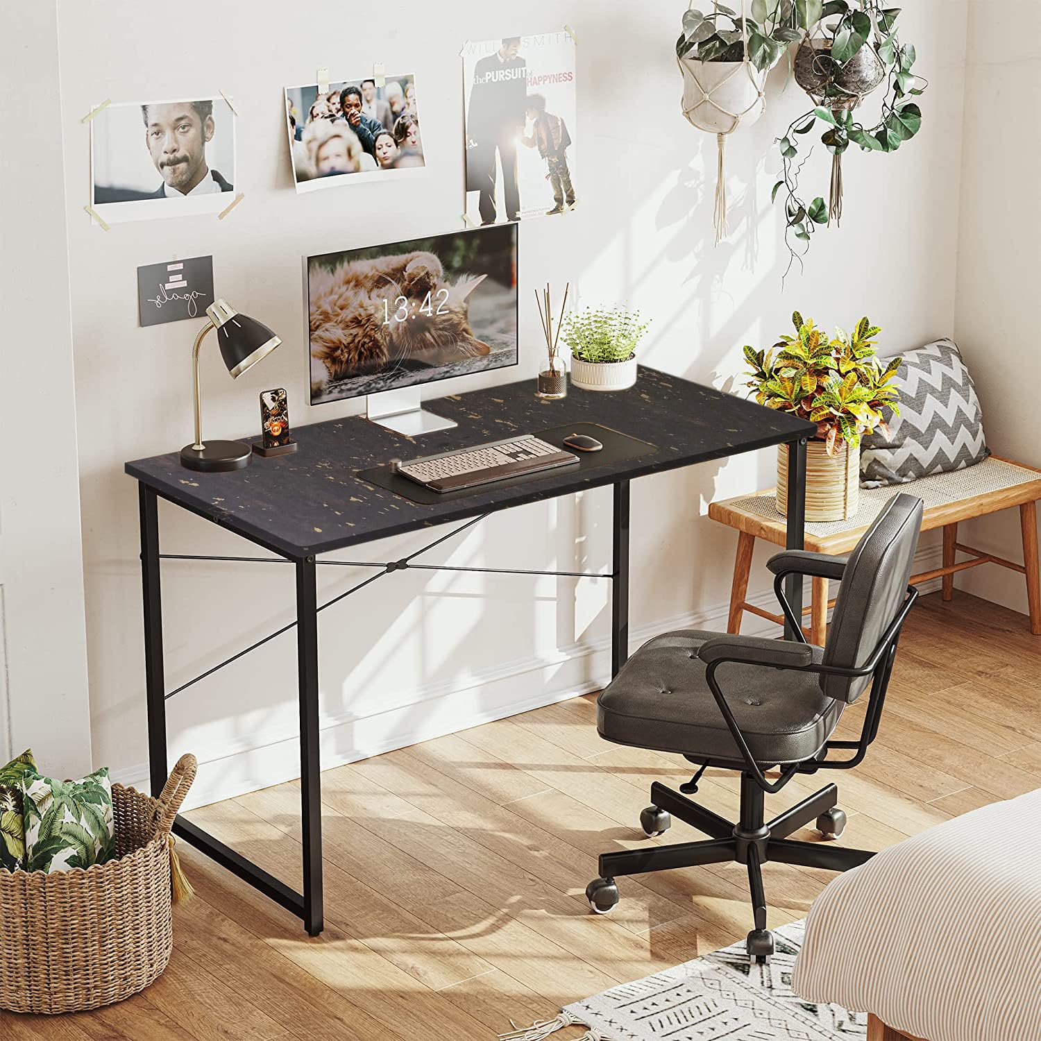 Torche Study Table |Computer Table, Study Table for Adults/Students| Office Table Ideal for Work from Home (Mirage Black)