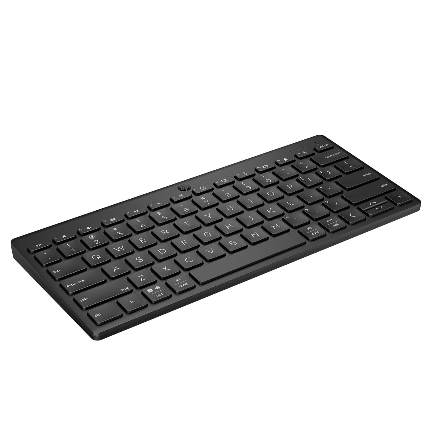 HP 350 Compact Multi-Device Bluetooth Wireless Keyboard; Spill Resistant; Swift Pair; OS Auto-Detection, LED Indicator, Battery Life Up to 24 Months, 3 Years Warranty