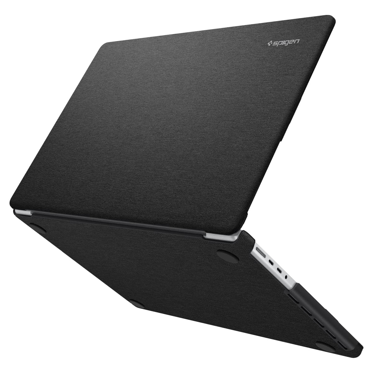 Spigen Urban Fit Designed for New MacBook Pro 14 inch Hard Shell Case with M4/Pro/Max (2024) and M3/M2/M1/Pro/Max (2023-2021) - Black