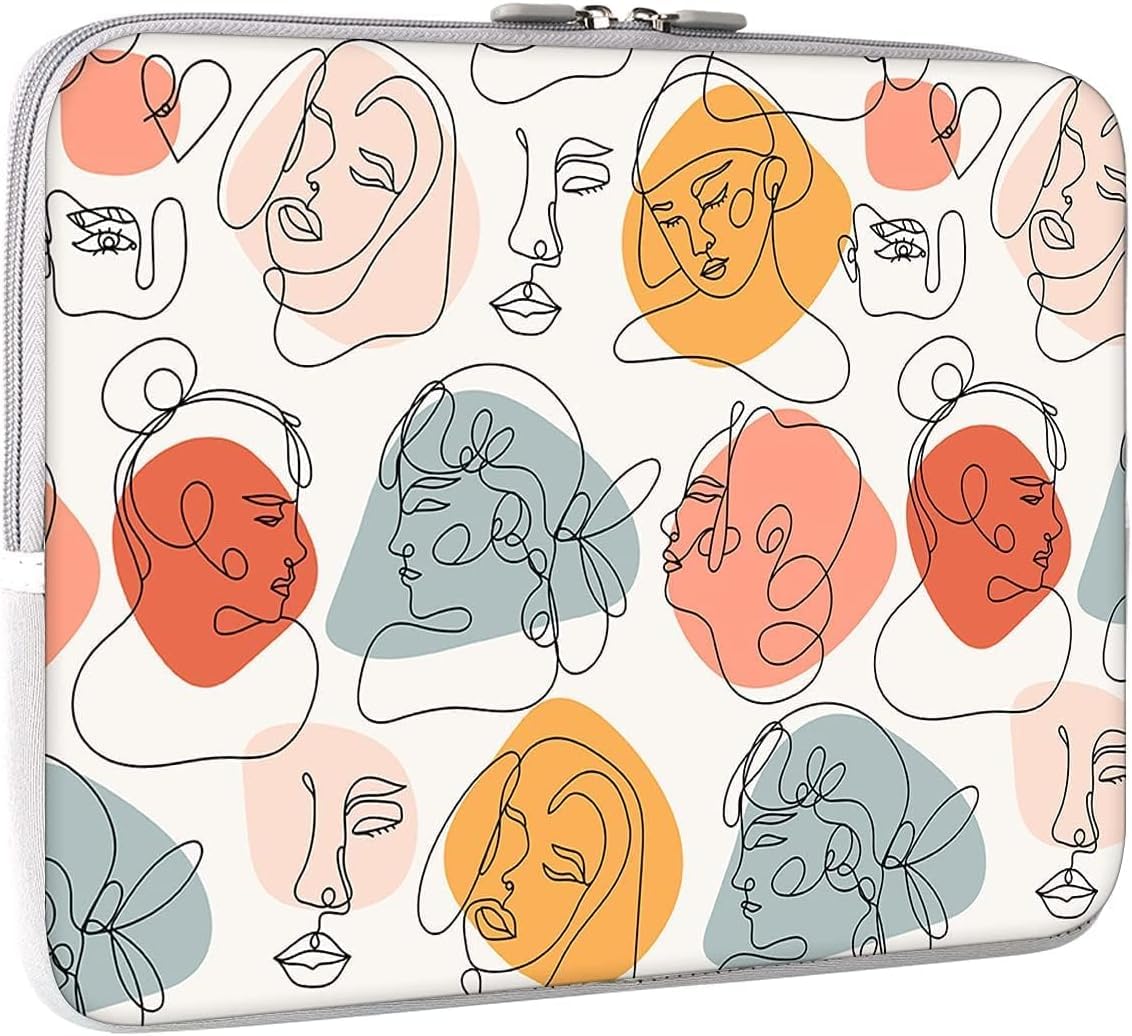 iCasso 13-13.3 inch Laptop Sleeve Bag, Waterproof Shock Resistant Neoprene Notebook Protective Bag Carrying Case Compatible MacBook Pro/MacBook Air - Morandi