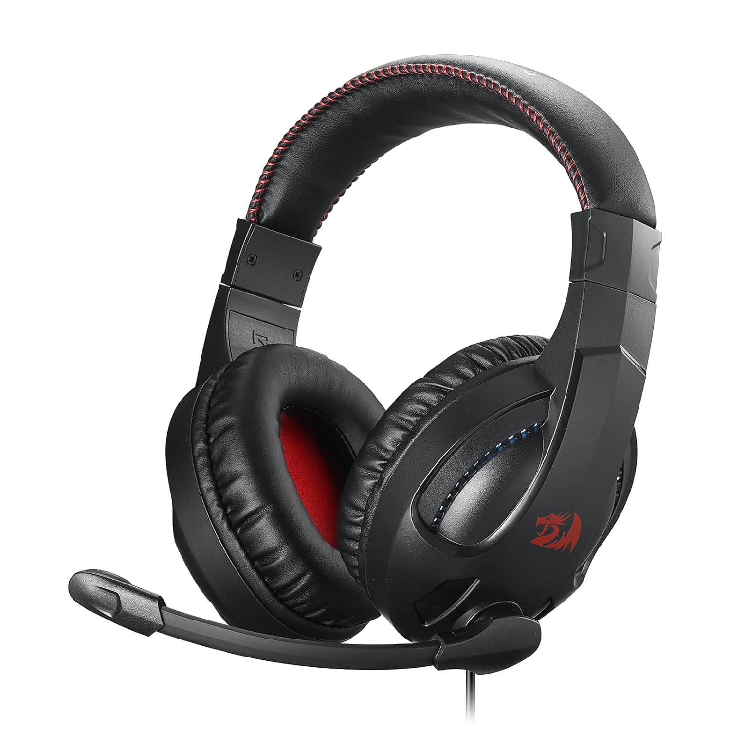 Redragon H211 Cronus Black Wired Gaming Headset, Stereo Surround Sound, Noise-Canceling Microphone, Dynamic RGB Backlight, 40 mm Drivers, Over-Ear Headphones Works for PC/PS5/XBOX/NS