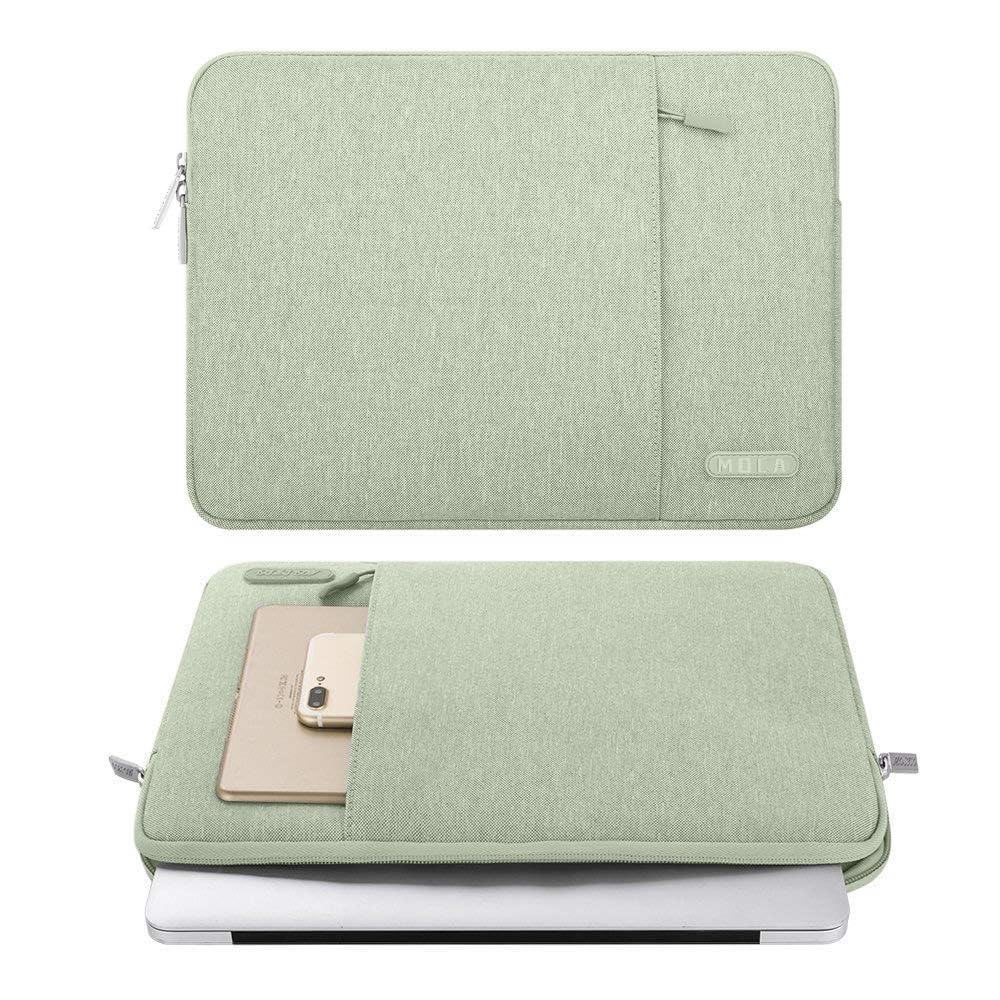 MOCA Laptop Sleeve Bag Compatible with Old MacBook Air 13.3 / MacBook Pro 14 M3 M2 M1 Pro/Max A2442 Sleeve, Light Green