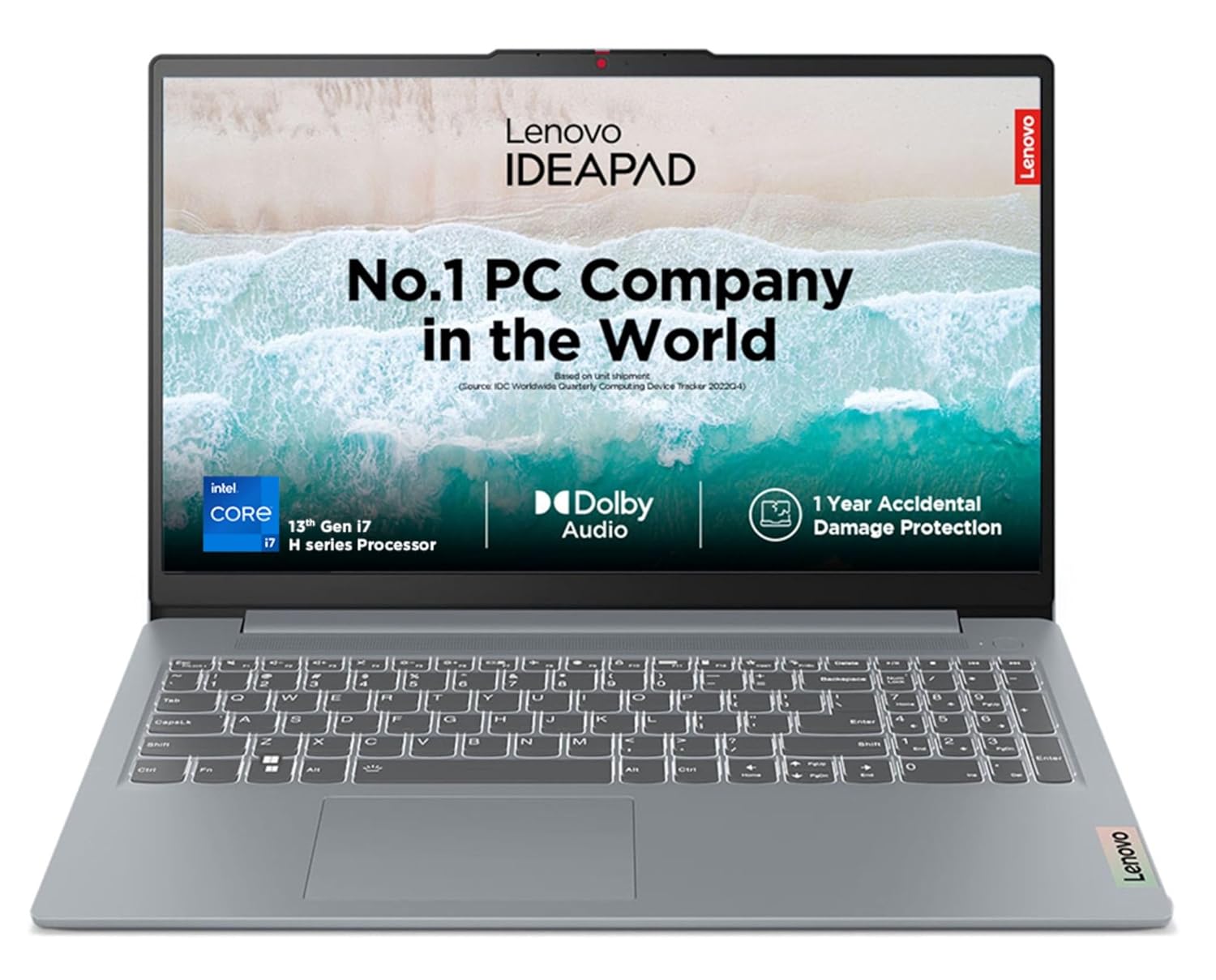 Lenovo IdeaPad Slim 3, Intel Core i7-13620H, 13th Gen, 16GB RAM, 512GB SSD, FHD IPS 300 Nits, 15"/38.1cm, Windows 11, MSOffice 21, Grey, 1.6Kg, 83EM008GIN,1Yr ADP Free,Alexa Built-in Laptop