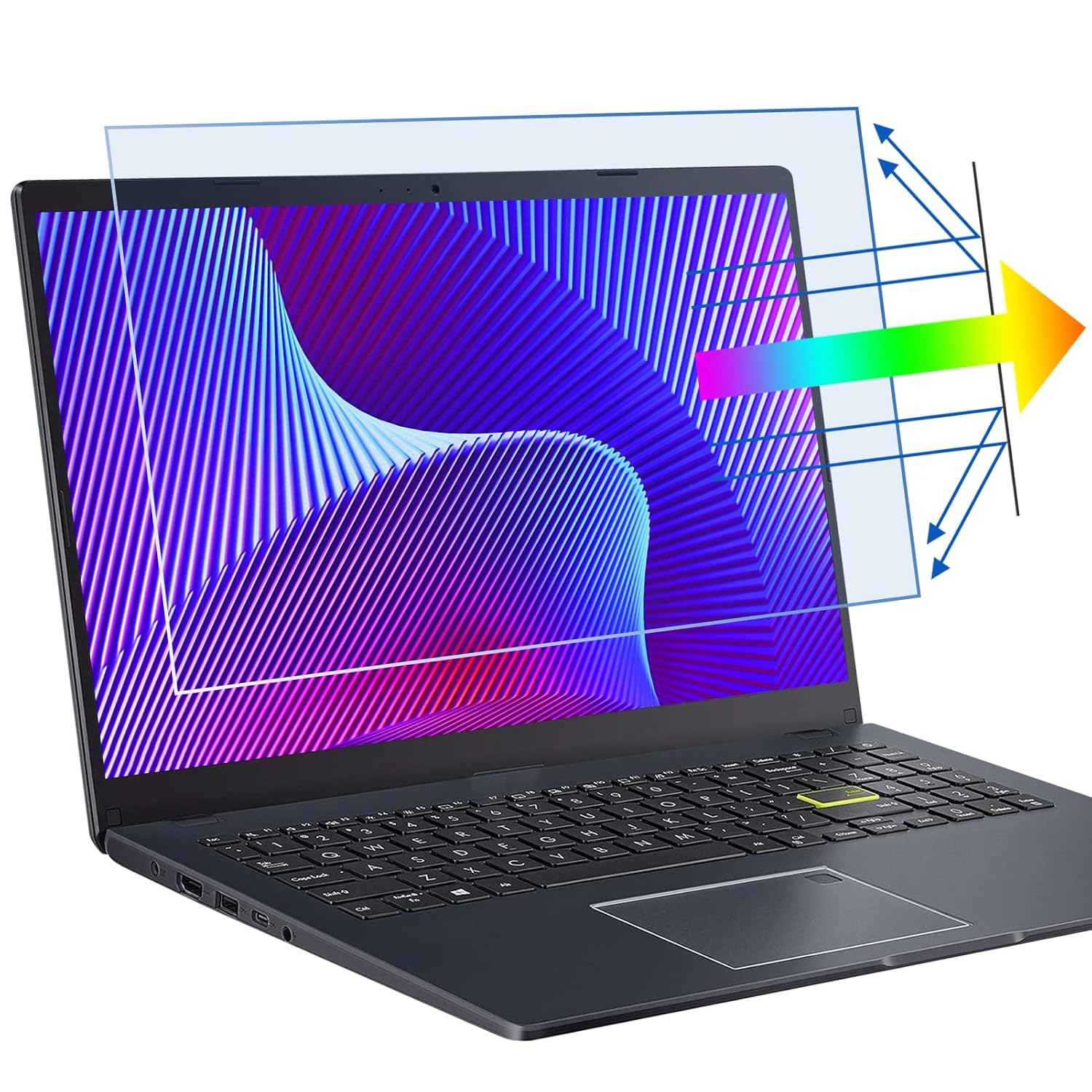 Saco 15.6 Inch Blue Light Blocking Anti-Glare Screen Protector Compatible with 2024 2023 20222 ASUS Vivobook 15 X1502 X1504 X1505 | Asus X515 (X1500EA-EJ122WS) Series 15.6 Inch Laptop